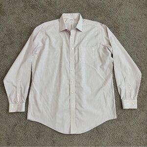Brooks Brothers Shirt Mens Size 16.5 Stripes Button Up